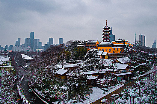 鸡鸣寺,雪景