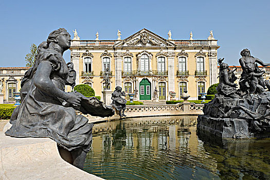 国家宫,格鲁斯宫,喷泉,辛特拉,里斯本,葡萄牙