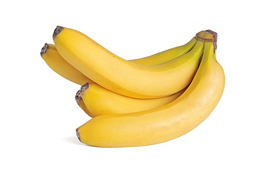束,香蕉,隔绝,白色背景