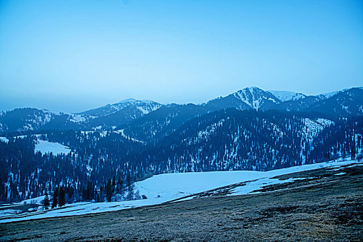 新疆北疆的冬季