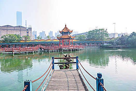 湖南长沙古开福寺－佛殿,钟鼓楼,古银杏,佛塔