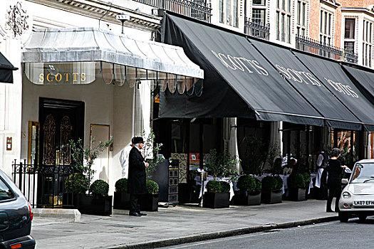 餐馆,街道,伦敦,英国