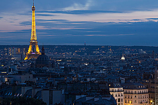 光亮,埃菲尔铁塔,巴黎,法国