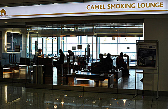 烟,吸烟区,骆驼,免税,机场,慕尼黑,巴伐利亚,德国,欧洲
