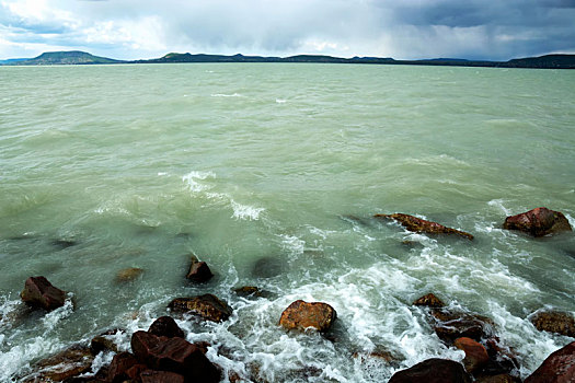 风暴,巴拉顿湖,匈牙利
