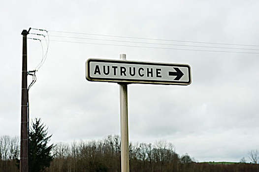 路标,展示,道路,法国