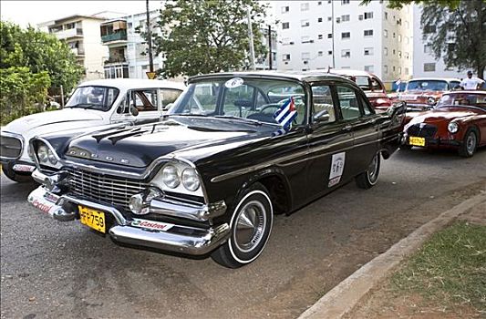 老爷车,哈瓦那,古巴,加勒比海