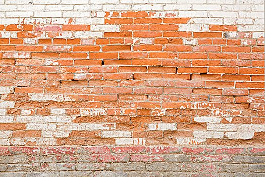 损坏的砖墙作为背景adamagedwallasbackground
