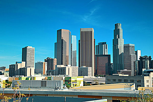 洛杉矶,市区,风景,城市,建筑