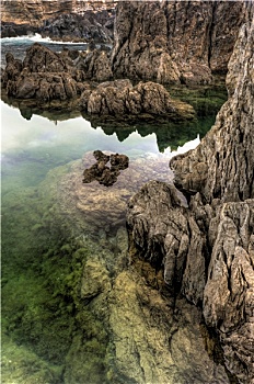 波尔图,自然,水池,马德拉岛,岛屿,葡萄牙