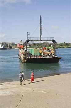 渡轮,蒙巴萨,港口,肯尼亚,东非