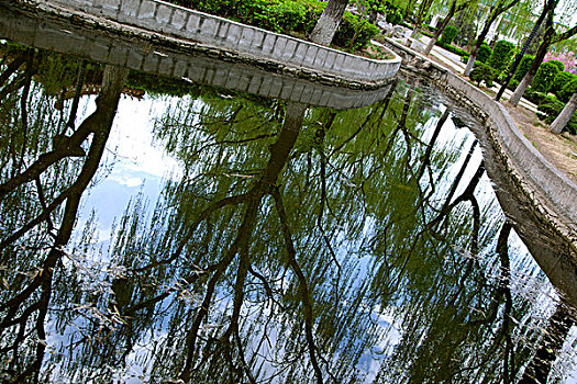 中國古典園林中的河流