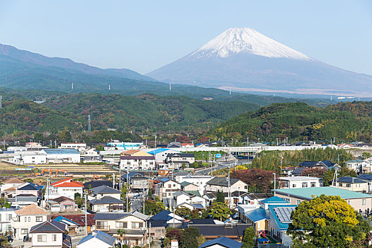富士山,静冈,城镇