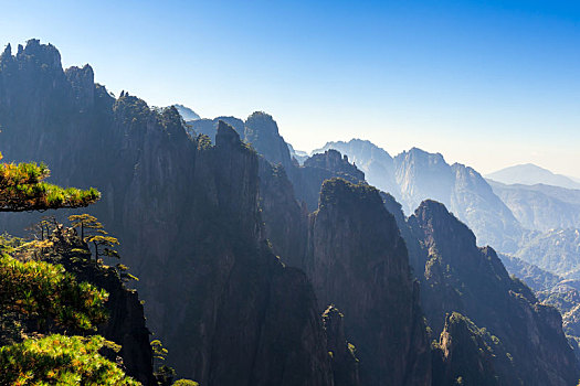 中国安徽黄山自然风光