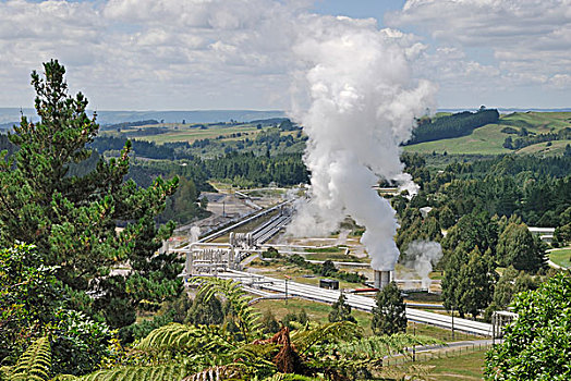 地热发电站,北岛,新西兰