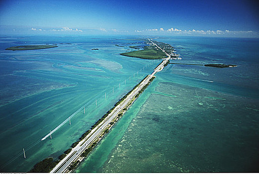 航拍,佛罗里达礁岛群,佛罗里达,美国