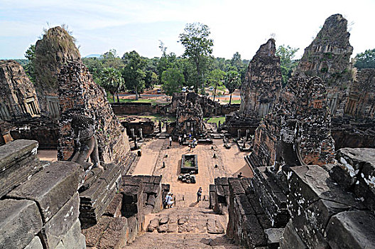 庙宇,吴哥,收获,柬埔寨,东南亚