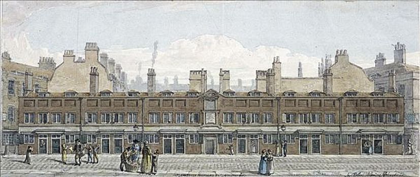街道,伦敦,1818年,艺术家