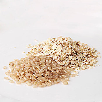 糙米,燕麦片