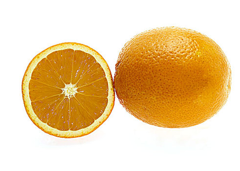 橘子,甜橙,白色背景