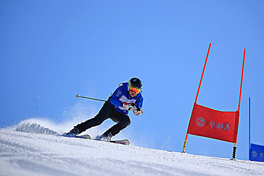 高山大回转双板滑雪比赛