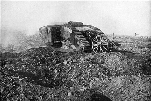 坦克,动作,法国,第一次世界大战