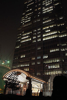 上海金茂大厦的夜景