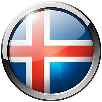 冰岛,圆,金属,玻璃,扣