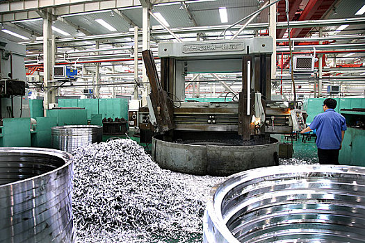 工厂加工大型铝质座圈