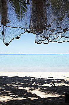 渔网,海滩