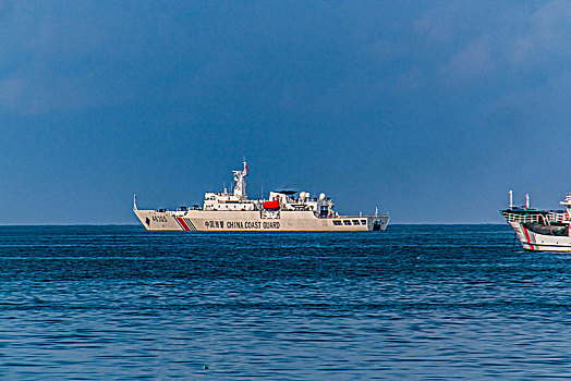 海洋海警轮船