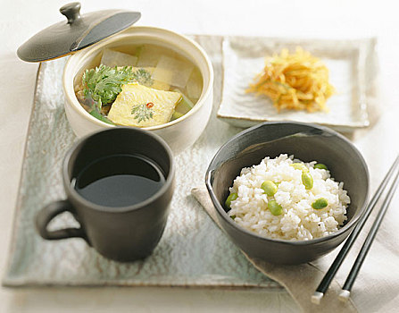 韩国,食物,稻米,汤