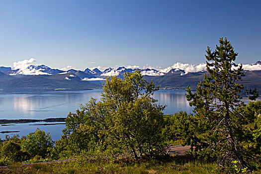 挪威,全景,风景,俯瞰