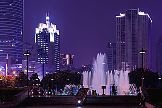 上海城市建筑夜景