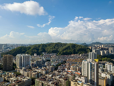 广东省惠州市惠城区市区城市建筑航拍风光