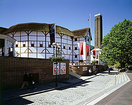 球体,剧院,伦敦,全视图,烟囱,泰特现代美术馆