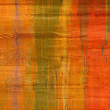 艺术,抽象,彩色,丝绸,质地,模糊背景,橙色,黄金,绿色