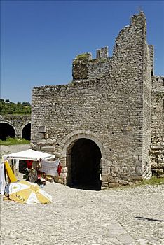 城墙,大门,培拉特,要塞,世界遗产,阿尔巴尼亚,欧洲