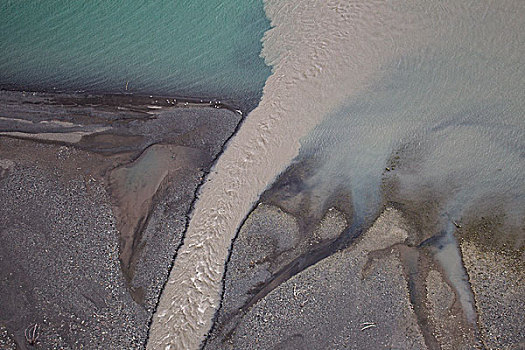 冰川,满,沉积物,进入,峡湾,兰格尔圣伊莱亚斯,兰格尔圣伊莱亚斯国家公园,阿拉斯加