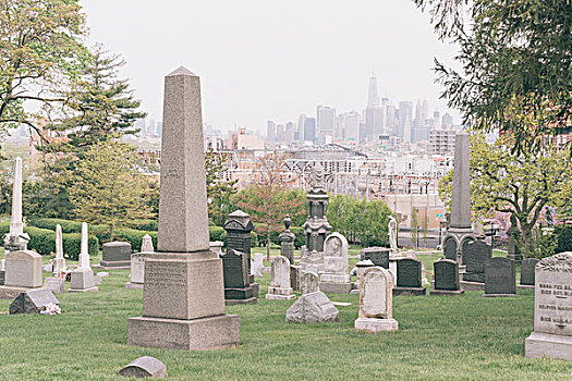 墓地,曼哈顿,背景