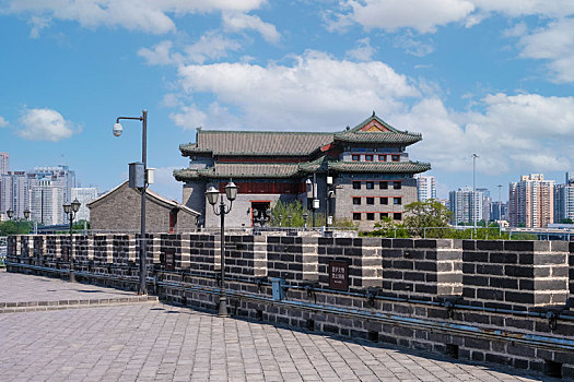 北京城东南角楼及城墙