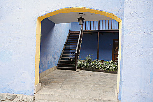 拱道,户外,楼梯,利马,秘鲁
