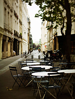 街景,茶几,巴黎,法国