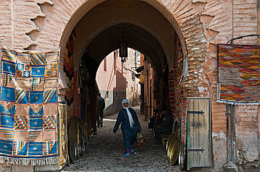 大门,露天市场,玛拉喀什,摩洛哥