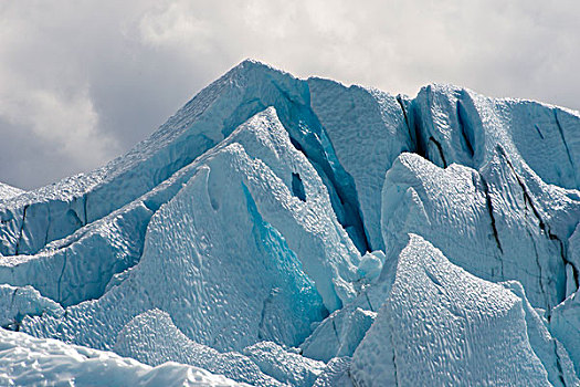 特写,冰河,蓝色,冰,大幅,尺寸