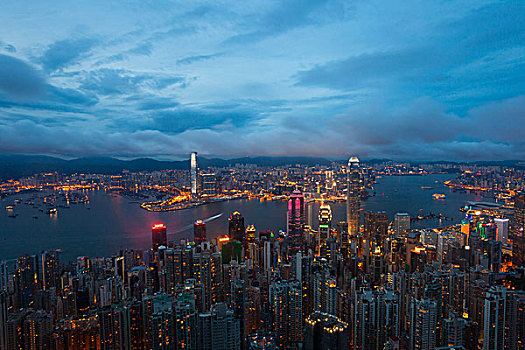 香港城市夜景