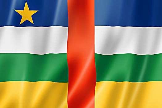 中非共和国,旗帜