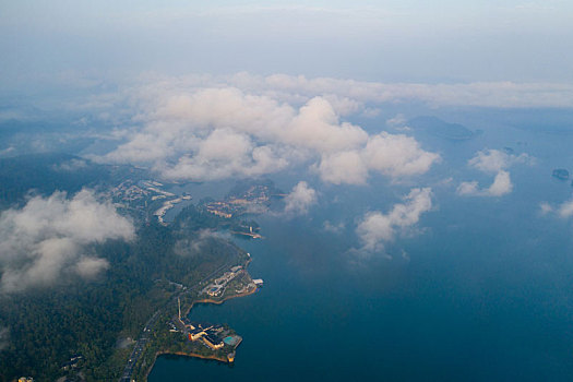 航拍千岛湖风景