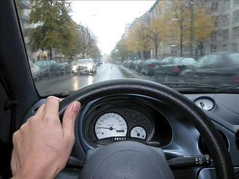 汽车,驾驶,雨