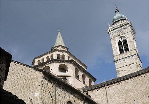 大教堂,圣玛丽亚教堂,贝加莫,伦巴第,意大利